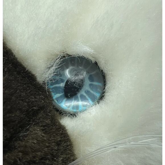 Vintage Aurora Siamese Cat Plush 12” Brown White Stuffed Animal Laying Realistic - Picture 10 of 12